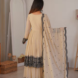 Showcasing Georgette Top Plazzo