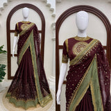 Fashionista Pure Georgette Saree