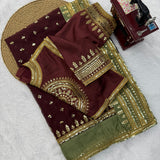 Fashionista Pure Georgette Saree