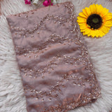 Creamy Georgette Lehenga Saree