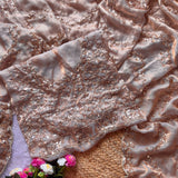 Creamy Georgette Lehenga Saree