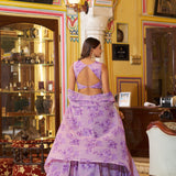 Organza Printed Lehenga Choli