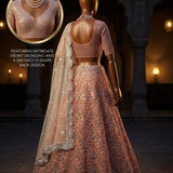 Glamorous Embroidered Net Lehenga