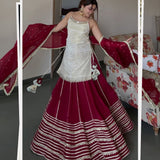 Premium Silk Crop Top Lehenga