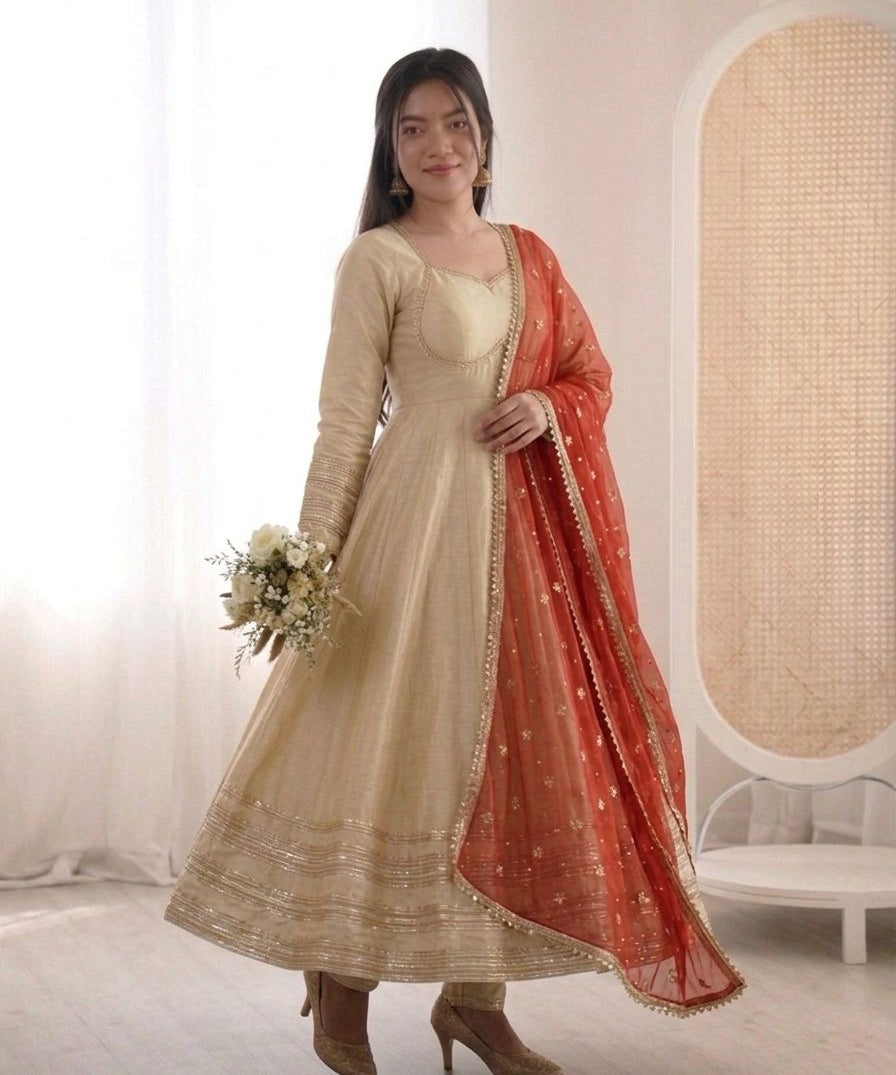 Elegant Lace Work Designer Anarkali