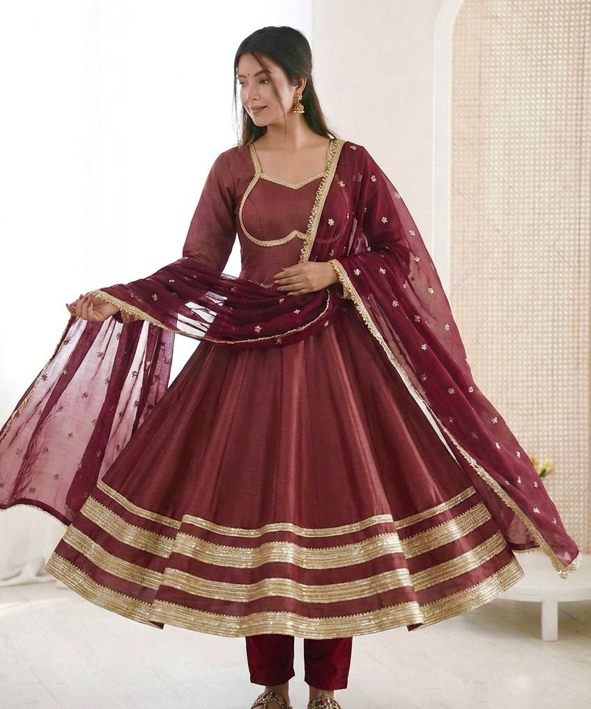 Elegant Lace Work Designer Anarkali