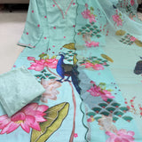 Premium Peacock Artwork Suit