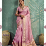 buster Sky Embroidered Saree