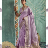 buster Sky Embroidered Saree