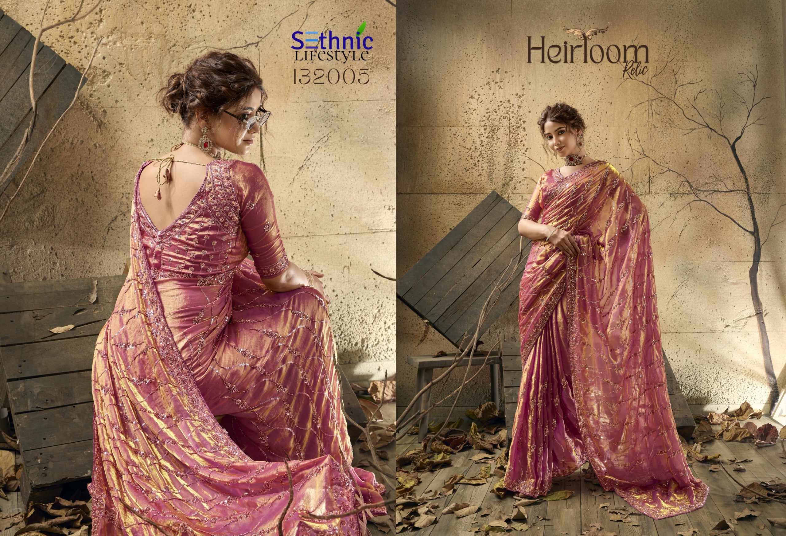 Creamy Georgette Ready Saree