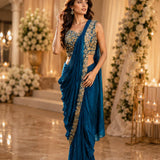 Brighter Jimmy Choo Satin Saree