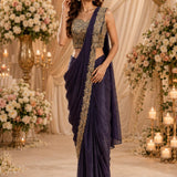Brighter Jimmy Choo Satin Saree