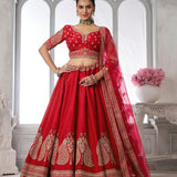 Stunning Art Silk Bridal Lehenga