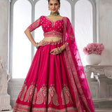 Stunning Art Silk Bridal Lehenga