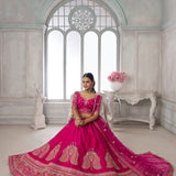 Stunning Art Silk Bridal Lehenga
