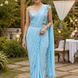 PRESENT NEW  PREMIUM LYCRA SAREE