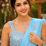 PRESENT NEW  PREMIUM LYCRA SAREE