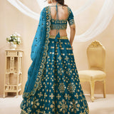 Golden Festive Lehenga Choli