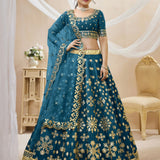 Golden Festive Lehenga Choli