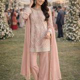 Modern Style Silk Top Sharara