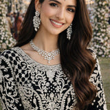 Modern Style Silk Top Sharara