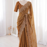 Presenting Designer seqwance embroidery saree