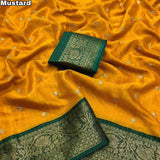 Light Soft Lichi Silk Saree
