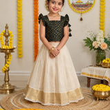 Elegant Kids Kerala Lehenga-Choli