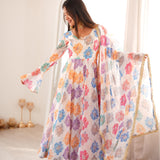 PRESENTED OUR NEW PRINTED GOWN