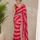 Reddish Beds Fendy Silk Saree