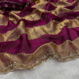 Reddish Beds Fendy Silk Saree