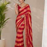 Reddish Beds Fendy Silk Saree