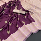 Beautiful Art Silk Jacquard Border Saree