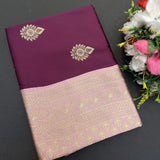 Beautiful Art Silk Jacquard Border Saree