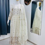 LUNCHING FESTIVAL SPECIAL HEAVY EMBROIDERY WORK GOWN
