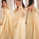 White Cruncy Embroidered GOWN