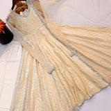 White Cruncy Embroidered GOWN