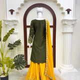 Elegant Embroidered Anarkali Gown