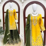 Elegant Embroidered Anarkali Gown