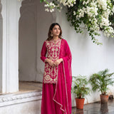 Trending Organza Embroidered Suit
