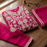 Trending Organza Embroidered Suit