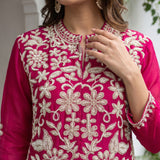 Trending Organza Embroidered Suit