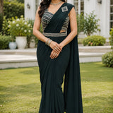 Dreamy Olive Wedding Silk Lehenga
