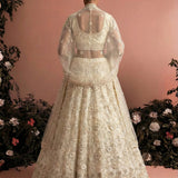 Adorn White Wedding Lehenga