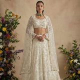 Adorn White Wedding Lehenga