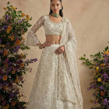 Adorn White Wedding Lehenga