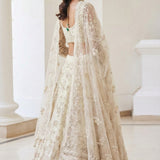 Adorn White Wedding Lehenga