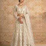 Adorn White Wedding Lehenga