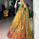 Festive Jacquard Silk Lehenga Choli