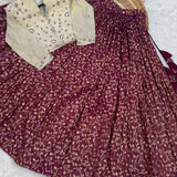 Navratri Jacquard Silk Lehenga